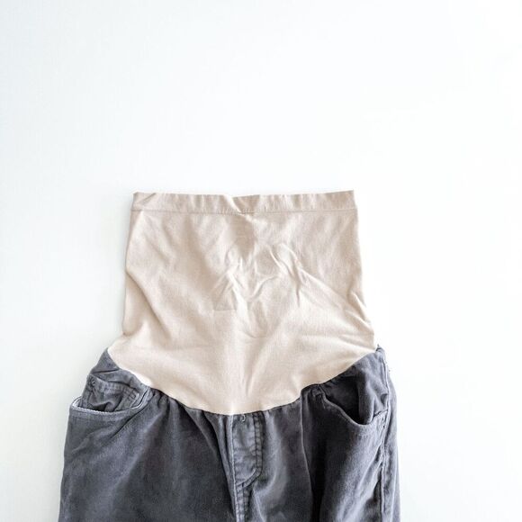 A Pea In The Pod Women's Secret Fit Full Panel Maternity  Jeans Gray Velvet Smal - Picture 5 of 9